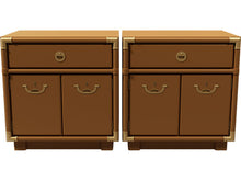 Load image into Gallery viewer, 24.5&quot; Unfinished 1 Drawer 2 Door Drexel Vintage Nightstand Set of 2 #08505
