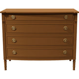 42" Unfinished 4 Drawer Vintage Dresser #08642
