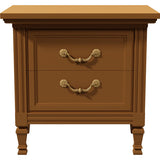 26" Unfinished 2 Drawer Dixie Vintage Single Nightstand #08804