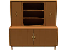 Load image into Gallery viewer, 67&quot; Unfinished 4 Door Vintage Hutch #08535
