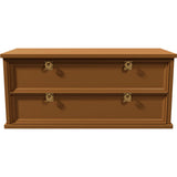 38.5" Unfinished 2 Drawer Vintage Single Nightstand #08579