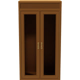 26" Unfinished 2 Door Vintage Hutch Top Set of 2 #08805