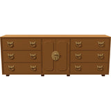 80" Unfinished 2 Door 6 Drawer Vintage Buffet #08815