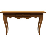 54" Unfinished 1 Drawer Hekman Vintage Console Table #08786