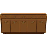66" Unfinished 4 Door 3 Drawer Drexel Vintage Buffet #08858