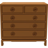 36" Unfinished 5 Drawer Vintage Dresser #08770