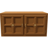 32" Unfinished 2 Door Vintage Single Nightstand #08765