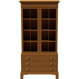 34" Unfinished 2 Door 3 Drawer Vintage Hutch #08803