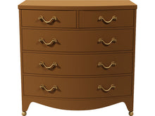 Load image into Gallery viewer, 36.5&quot; Unfinished 4 Drawer Vintage Dresser #07982
