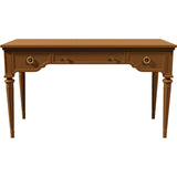 51" Unfinished 3 Drawer Vintage Console Table #08683