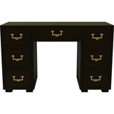 48" Unfinished 7 Drawer Artefacts Vintage Desk #08692
