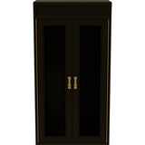 26" Unfinished 2 Door Vintage Hutch Top Set of 2 #08805