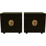 24" Unfinished 2 Door Vintage Side Table Set of 2 #08820