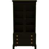 34" Unfinished 2 Door 3 Drawer Vintage Hutch #08803