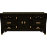 66" Unfinished 6 Drawer 2 Door Vintage Buffet #08550