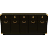 66" Unfinished 4 Door 3 Drawer Drexel Vintage Buffet #08858