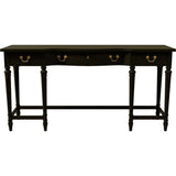 54" Unfinished 3 Drawer Thomasville Vintage Console Table #08785