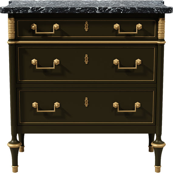 31.5" Unfinished 3 Drawer Vintage Marble Top Dresser #08758 MegMade Store 31.5" Unfinished 3 Drawer Vintage Marble Top Dresser #08758 MegMade Store