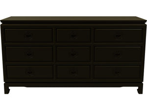 60" Unfinished 9 Drawer Vintage Dresser #08598