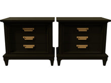Load image into Gallery viewer, 26&quot; Unfinished 3 Drawer Thomasville Vintage Nightstand Set Of 2 #08180
