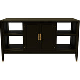 44" Unfinished 2 Door Vintage Bar Cart #08843