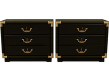 Load image into Gallery viewer, 26.5&quot; Unfinished 3 Drawer Drexel Vintage Nightstand Set of 2 #08359
