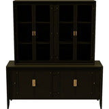 66" Unfinished 8 Door Vintage Hutch #08759