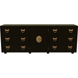 80" Unfinished 2 Door 6 Drawer Vintage Buffet #08815