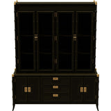 68.5" Unfinished 6 Door 3 Drawer Vintage Bamboo Style Hutch #08841