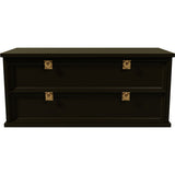 38.5" Unfinished 2 Drawer Vintage Single Nightstand #08579