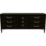 72" Unfinished 9 Drawer Vintage Dresser #08541
