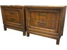 Load image into Gallery viewer, 25.5&quot; Unfinished 2 Drawer Vintage Nightstand Set of 2 #08247
