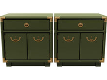 Load image into Gallery viewer, 24.5&quot; Unfinished 1 Drawer 2 Door Drexel Vintage Nightstand Set of 2 #08505
