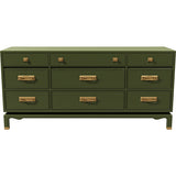 66" Unfinished 9 Drawer Vintage Dresser #08774