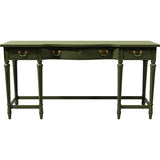 54" Unfinished 3 Drawer Thomasville Vintage Console Table #08785