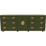 80" Unfinished 2 Door 6 Drawer Vintage Buffet #08815