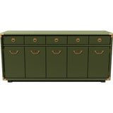 66" Unfinished 4 Door 3 Drawer Drexel Vintage Buffet #08858