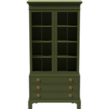 34" Unfinished 2 Door 3 Drawer Vintage Hutch #08803