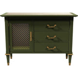 36" Unfinished 2 Drawer 1 Door Vintage Buffet #08327