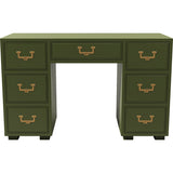 48" Unfinished 7 Drawer Artefacts Vintage Desk #08692