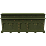 88" Unfinished 8 Drawer 5 Door Vintage Buffet #08644