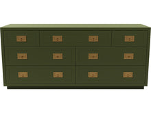 Load image into Gallery viewer, 64&quot; Unfinished 7 Drawer Henredon Vintage Dresser #08501
