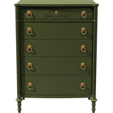 36" Unfinished 5 Drawer Vintage Tallboy #08694