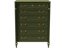 Load image into Gallery viewer, 36.25&quot; Unfinished 6 Drawer Baker Furniture Vintage Tallboy #07950
