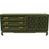 68" Unfinished 2 Door 3 Drawer Vintage Buffet #08822