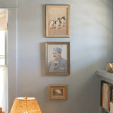 Two Fox Terriers Framed Antique Art