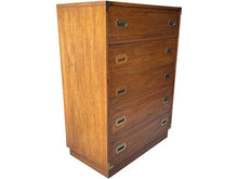 Load image into Gallery viewer, 34&quot; Unfinished 5 Drawer Vintage Tallboy #08344
