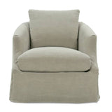 Emmerson Slipcovered Swivel Chair