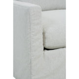 Sylvie Slipcovered Swivel Chair