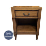 19" Unfinished 1 Drawer CenTury Vintage Single Nightstand #08442